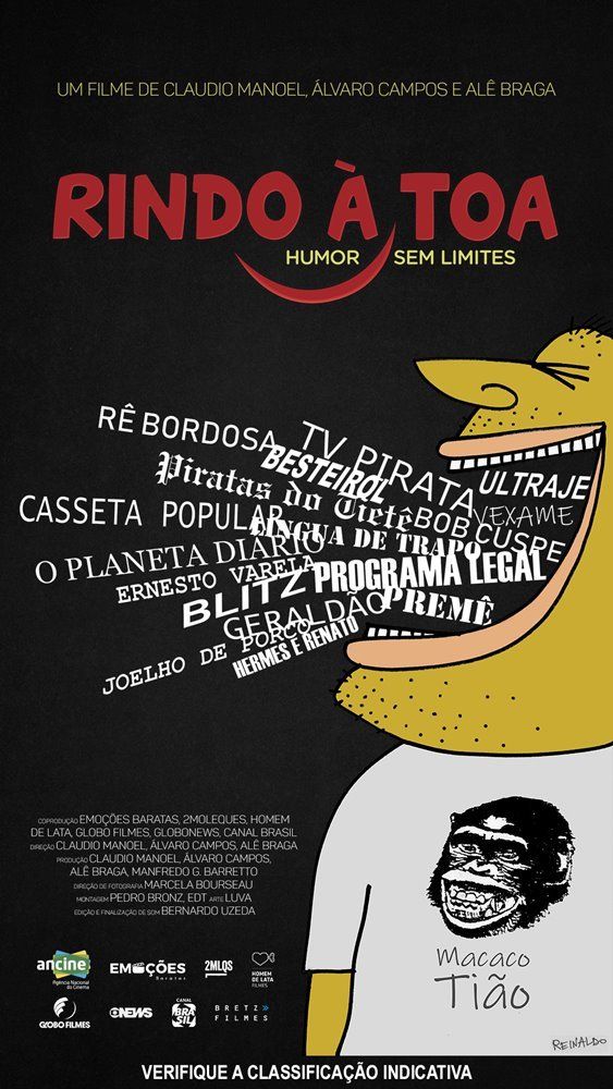 Um pôster de um filme chamado rindo a toa