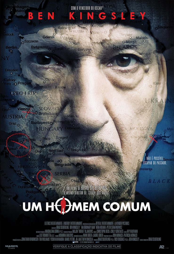 A movie poster for um homem comum starring ben kingsley