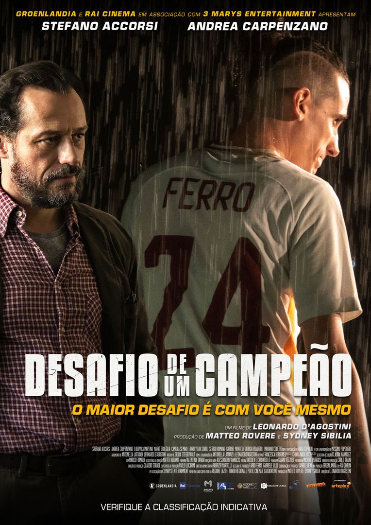 Um pôster do filme desafio de campeão mostra dois homens um ao lado do outro.
