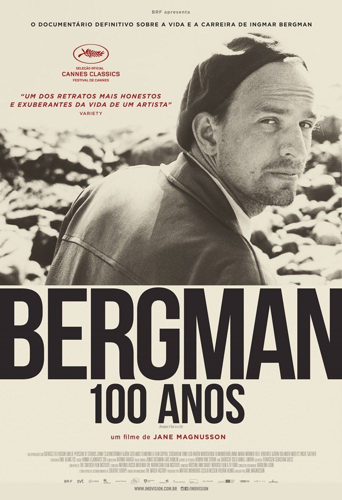 Um pôster do filme Bergman 100 anos