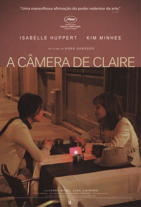 Um pôster de filme para uma câmera de claire mostra duas mulheres sentadas em uma mesa