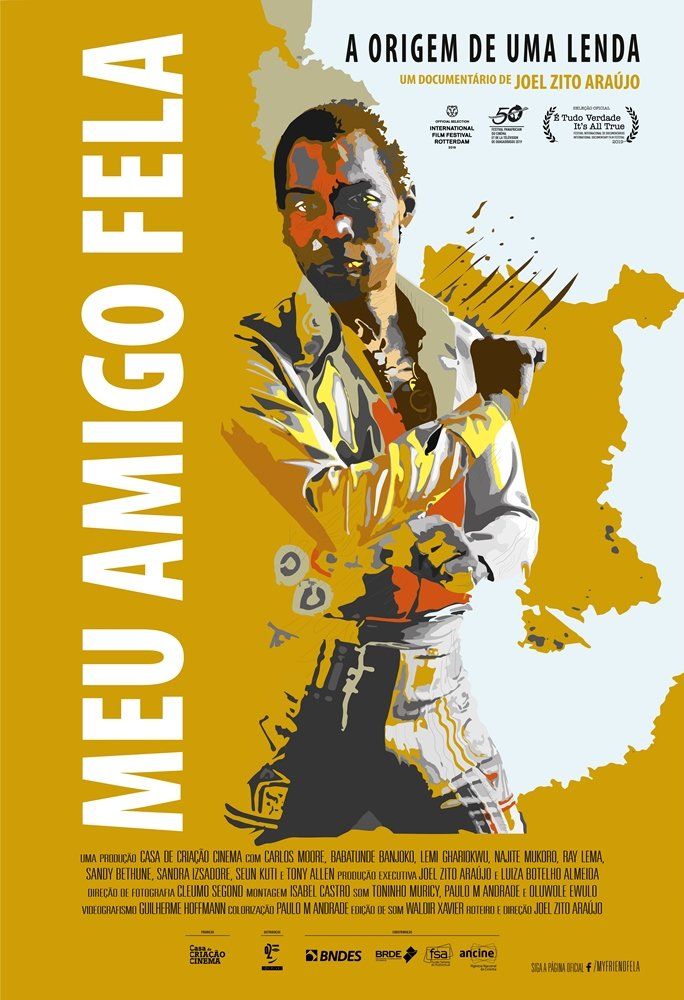 A poster for a movie called meu amigo fela
