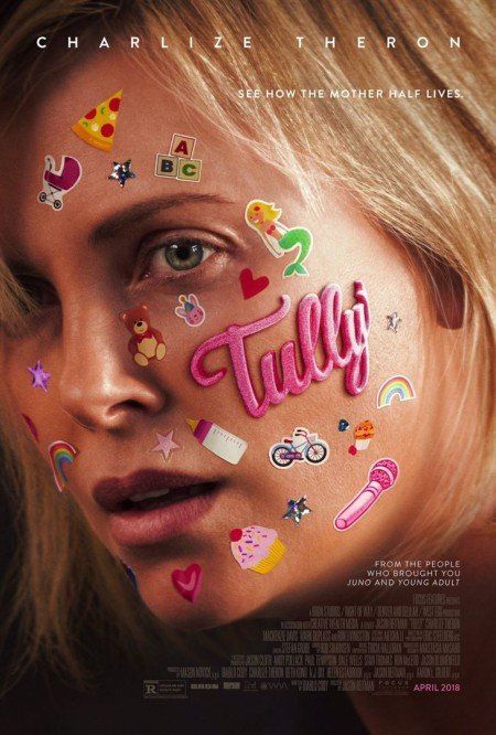 Um pôster do filme Tully, de Charlize Theron