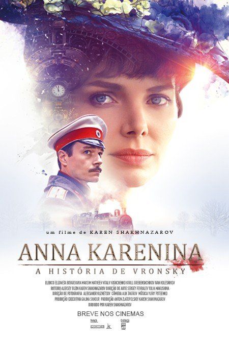 A movie poster for anna karenina a historia de vronsky