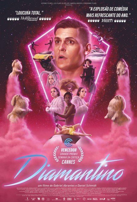 Um pôster de um filme chamado diamantino