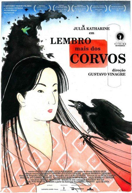 A poster for a movie called lembro mais dos corvos