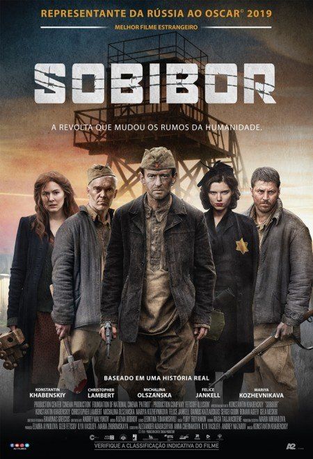 Um pôster de um filme chamado sobibor