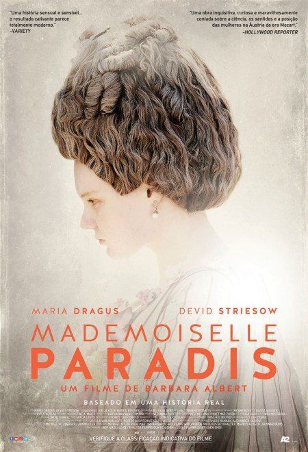 Poster do filme Mademoiselle Paradis, estrelado por Maria Dragus e David Striesow