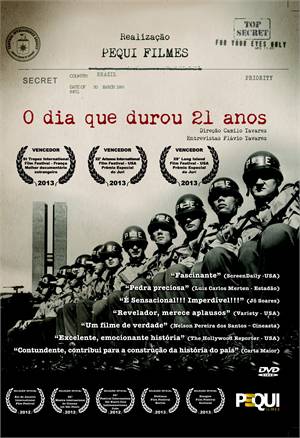 A movie poster for o dia que durou 21 anos
