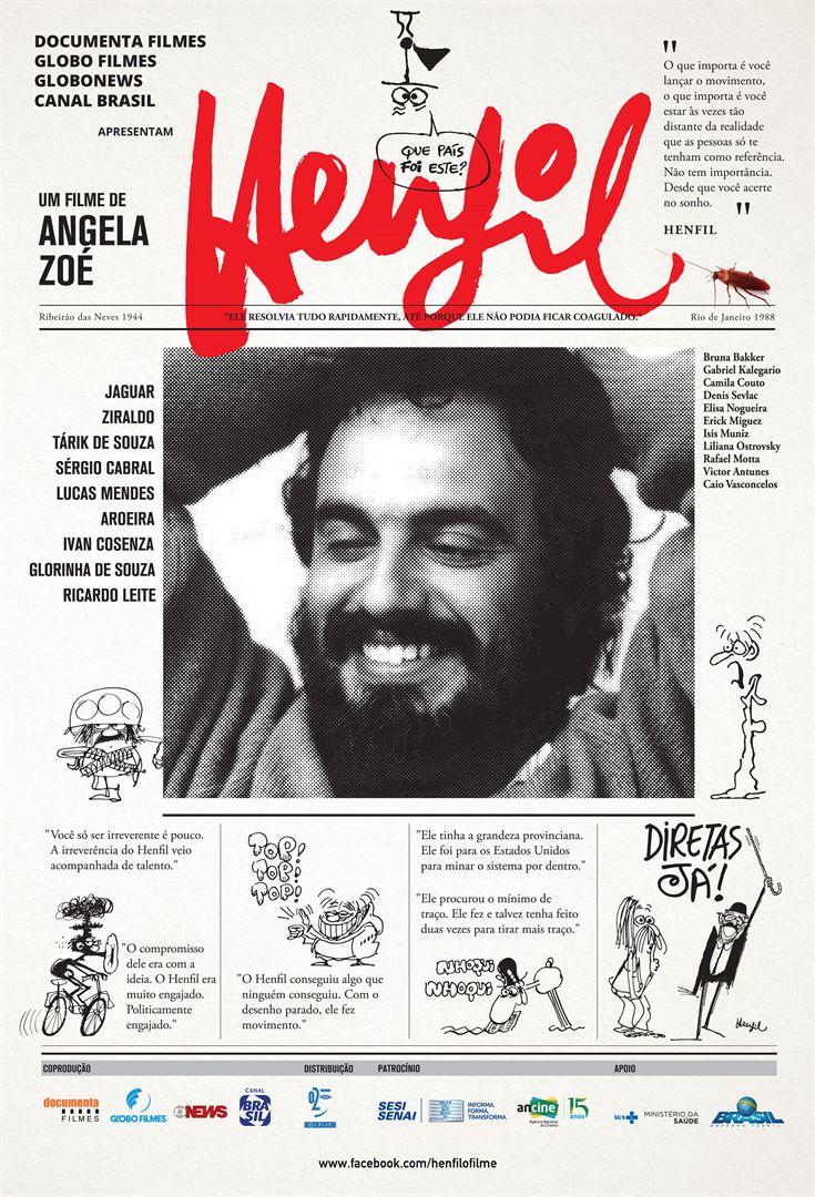 Um homem com barba está na capa de um jornal.