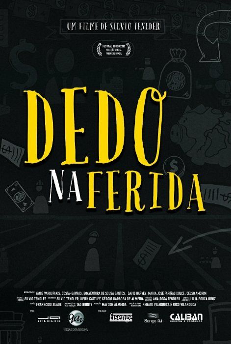 A poster for a movie called dedo na ferida