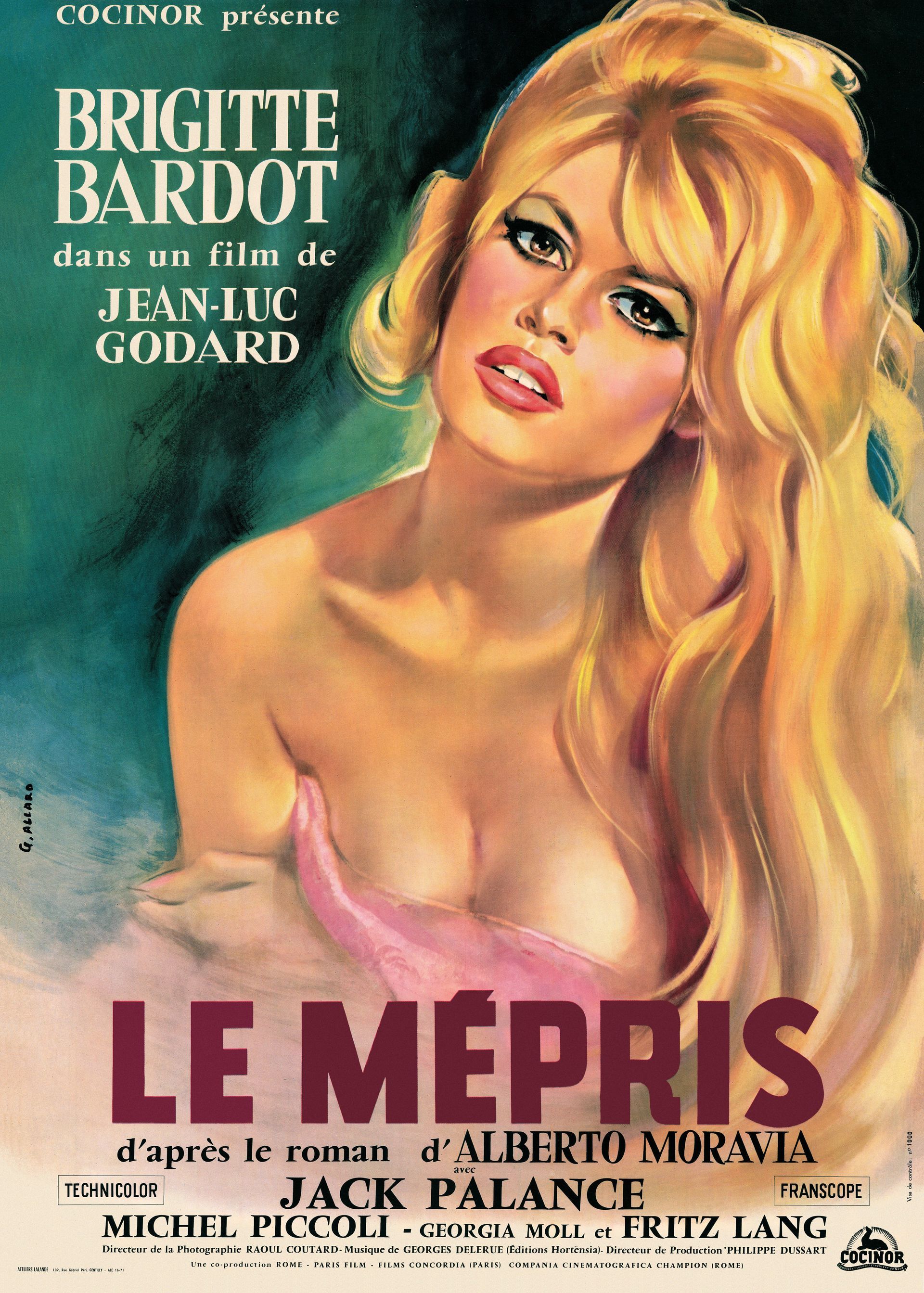 cartaz o desprezo de godard