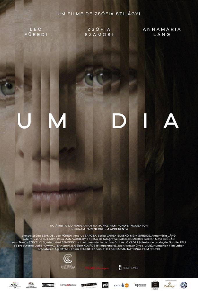 Um pôster do filme um dia apresenta o rosto de uma mulher