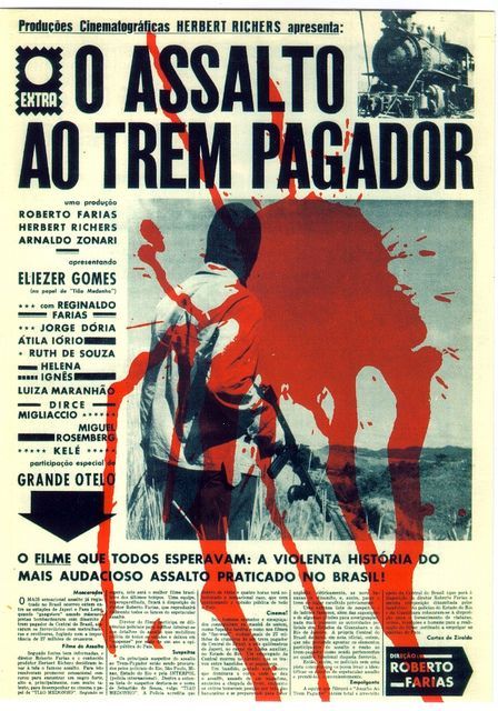 A movie poster for o assalto ao trem pagador