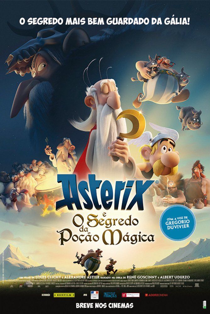 A poster for the movie asterix o segredo da pocao magica