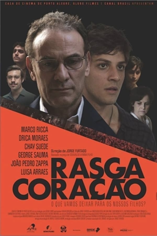 A poster for a movie called rasga coracao