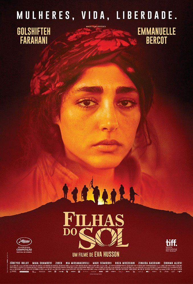 Pôster do filme filhas do sol com uma mulher