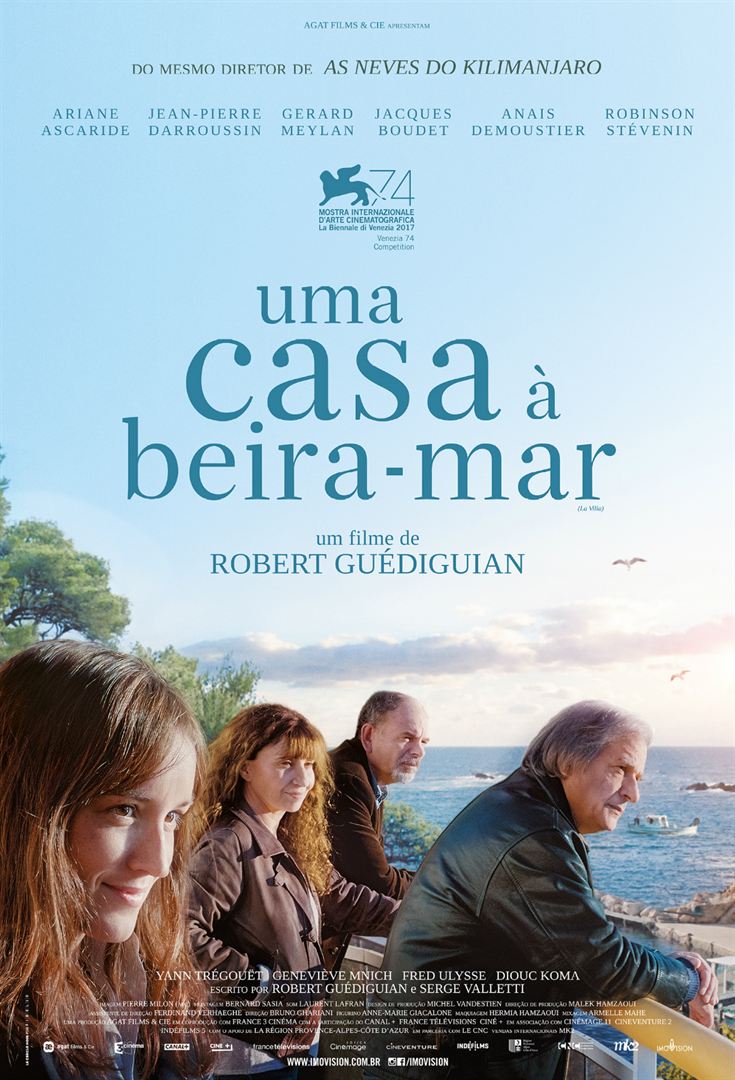 A movie poster for uma casa a beira-mar
