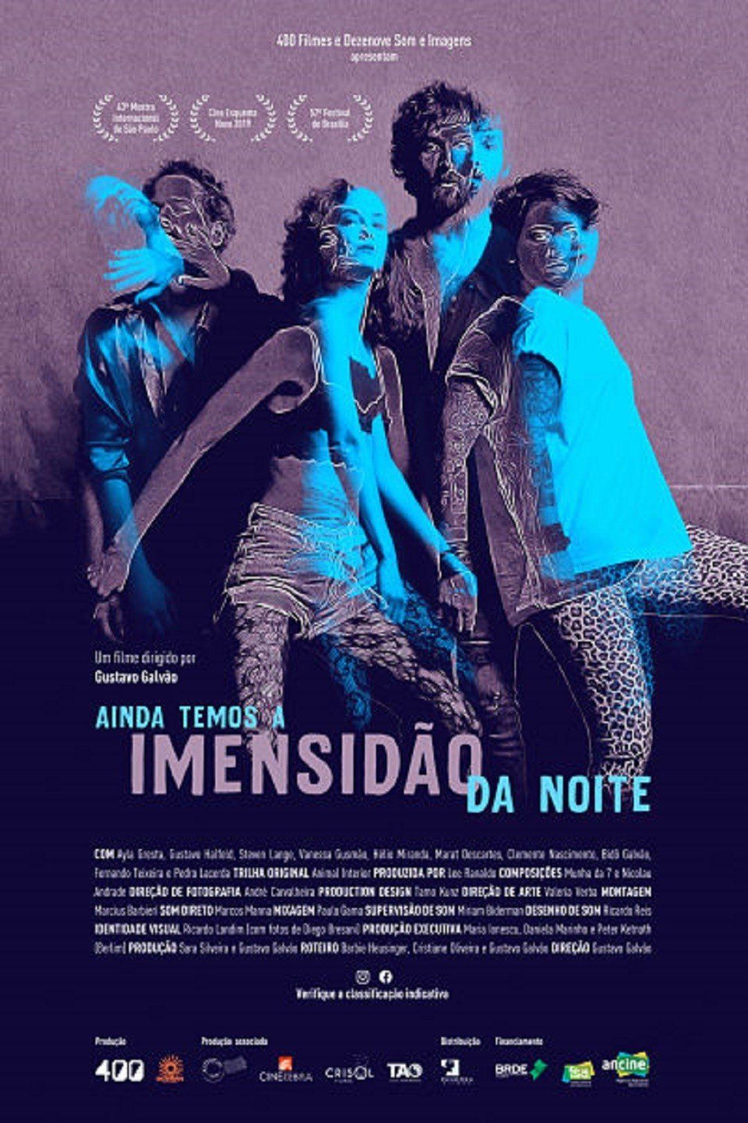 A movie poster for a movie called imensidad da noite