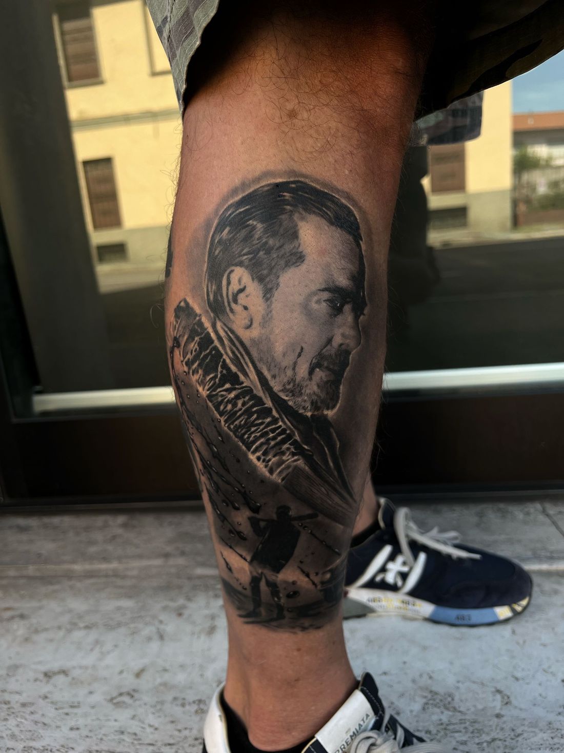 Tatuaggio Realistico Negan