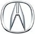 Acura emblem, silver with the letter 