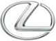 Lexus logo, silver capital 