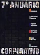 Um pôster em preto e branco com a palavra corporativo.