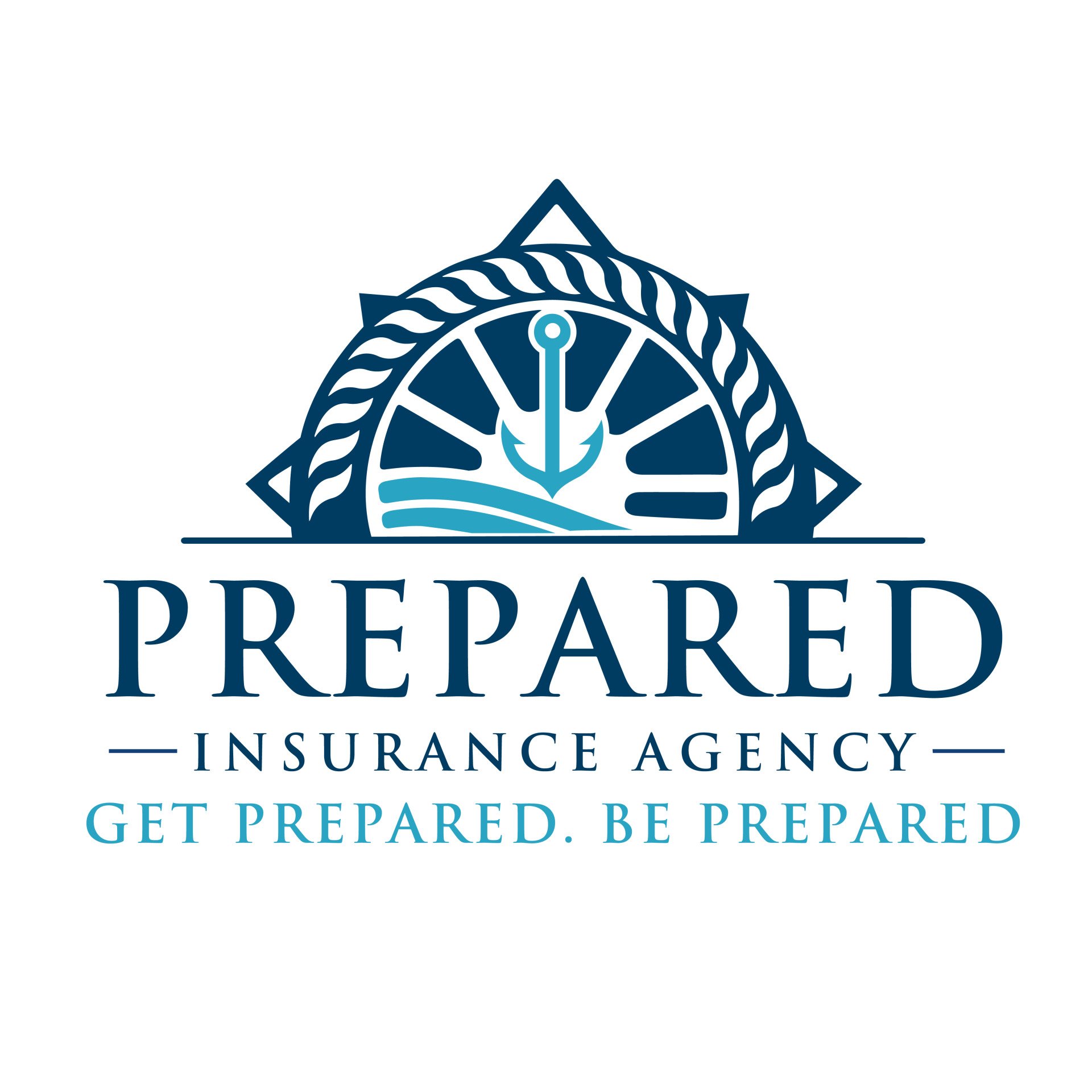 The logo for prepared insurance agency get prepared , be prepared.