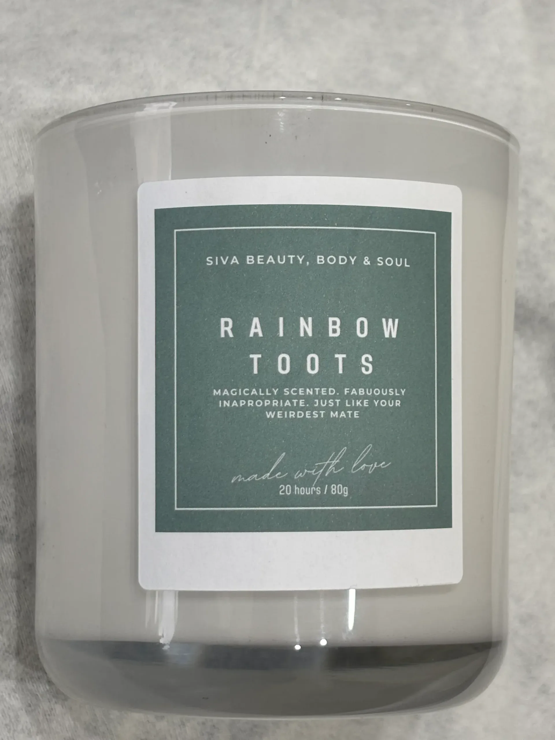Rainbow Toots Candle Range