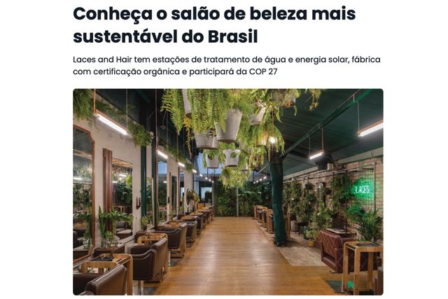 Conheça o salão de beleza mais sustentável do Brasil
