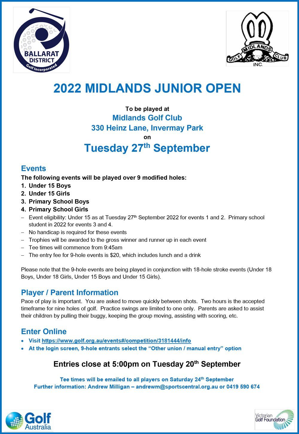 Midlands Golf Club Midlands Ballarat RSL