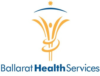a logo for a company called ballorat health services