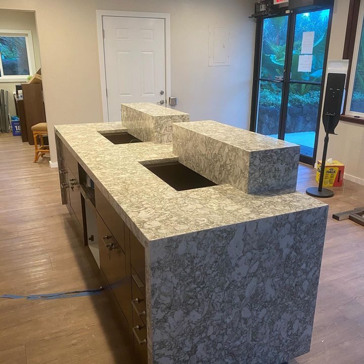 marble kitchen countertop