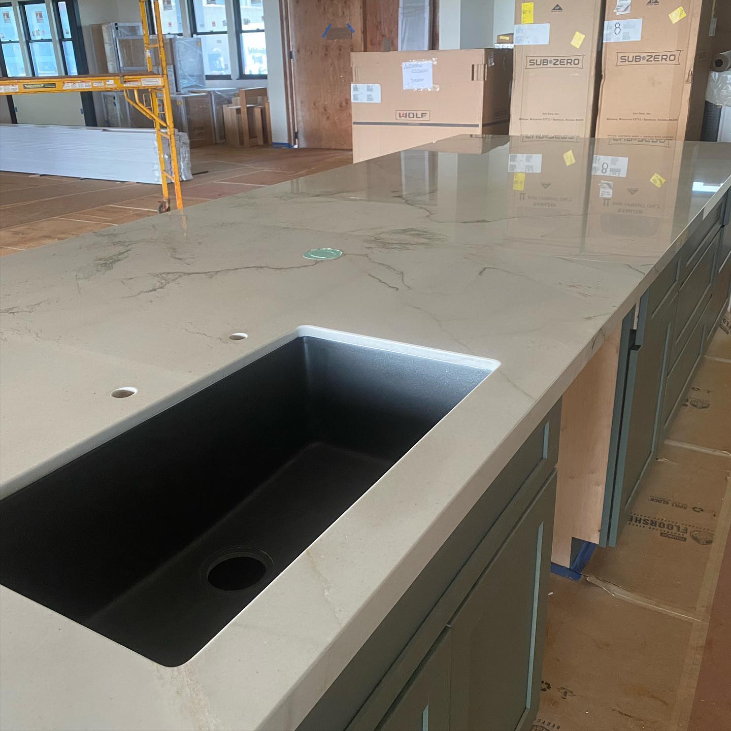 modern kitchen countertop