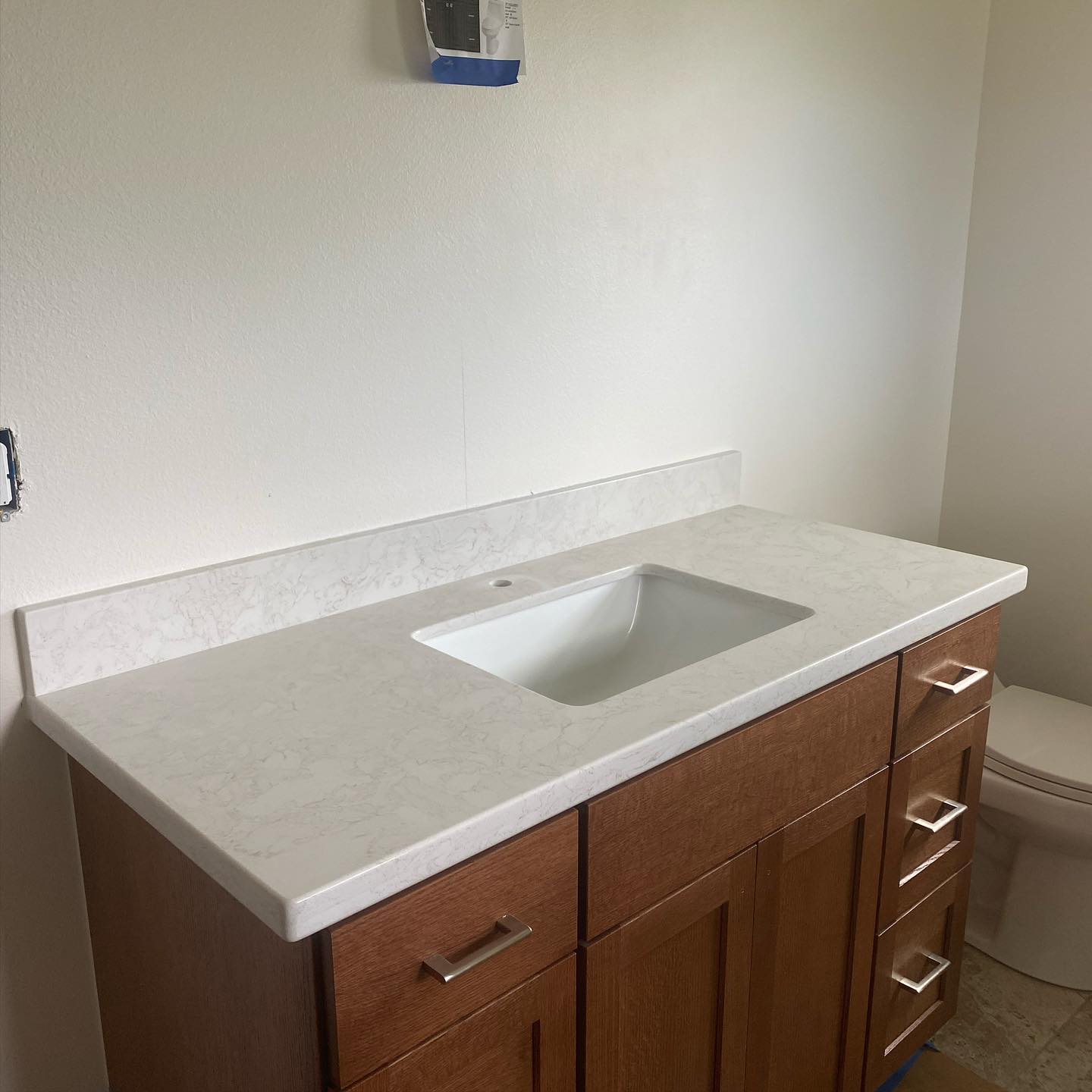 modern bathroom countertop