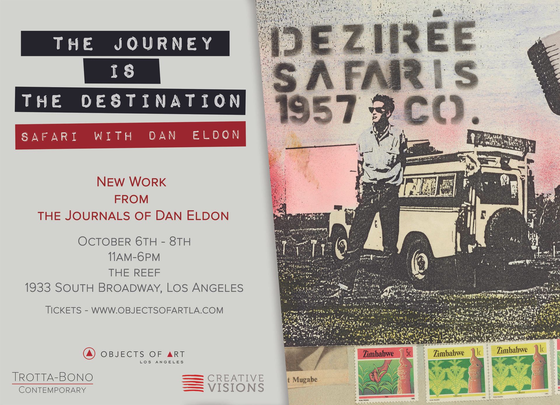 Objects of Art LA feat. Safari with Dan Eldon Exhibition
