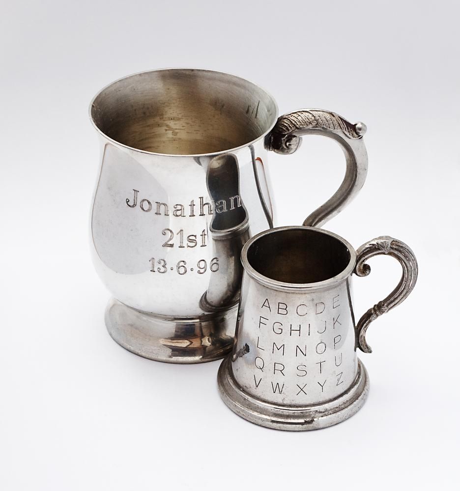 A Silver Cup with The Name Jonathan Engraved on It — Jimani Trophies & Engraving in Dapto, NSW
