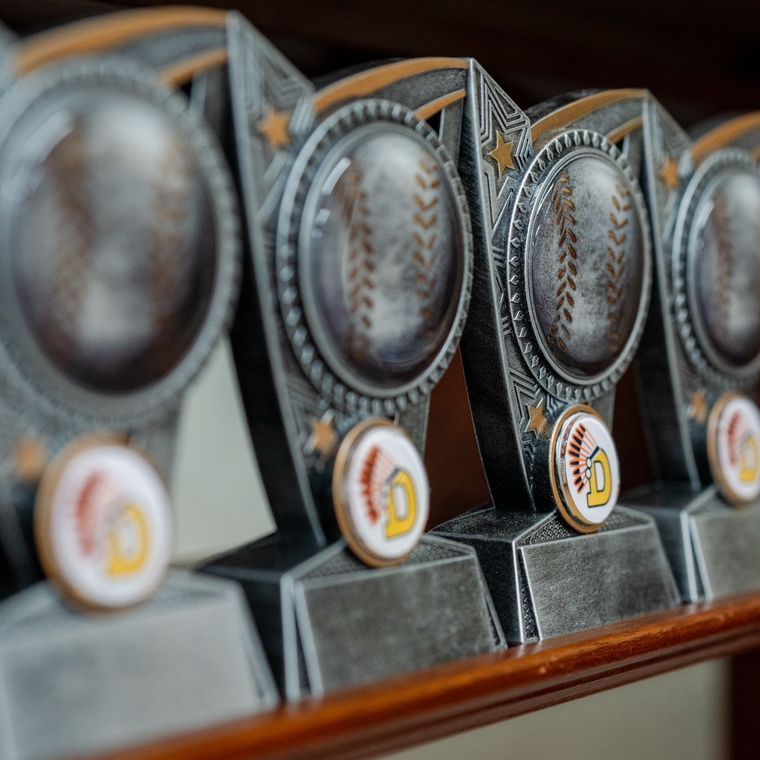 A Shelf Of Trophies