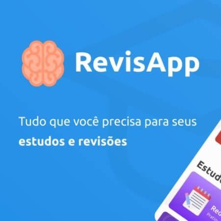 Reprodução do anúncio do RevisApp no Google Play.