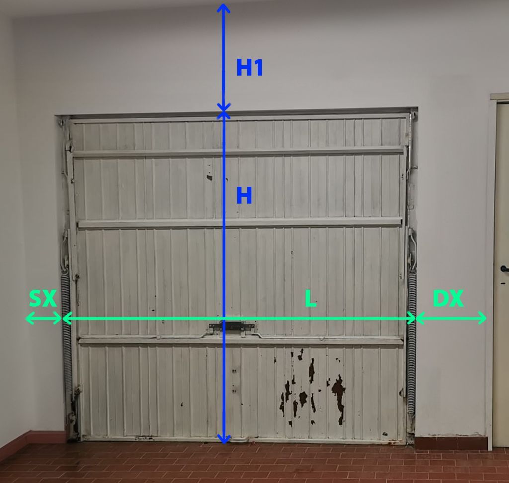 piantina per rilievo misure portone