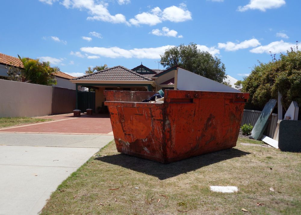 Heavy Industrial Skip in Front of the House — Liquid Waste Disposal in Port Macquarie, NSW