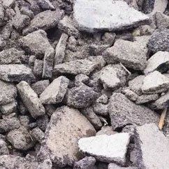 Close up of cement aggregate