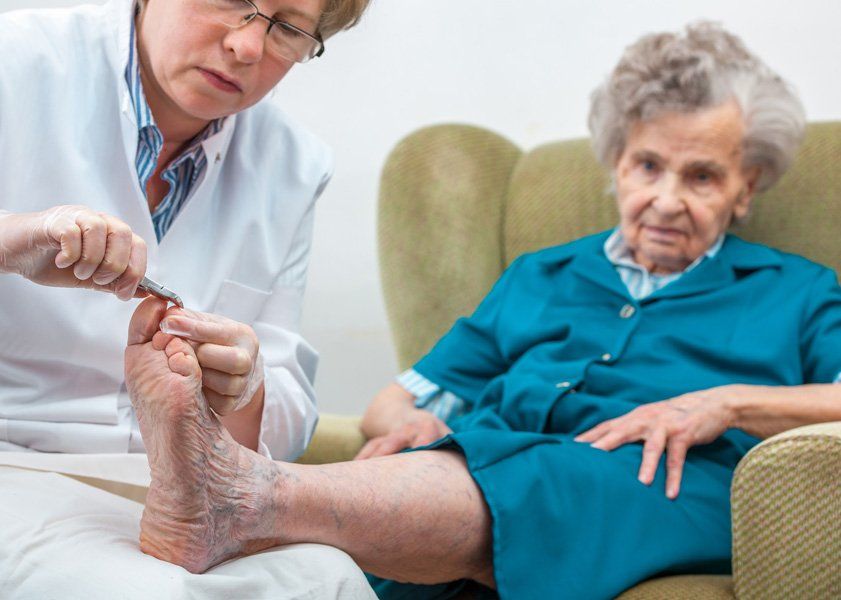 Senior Foot Treatment — Senior Nail Care in Salem, OR