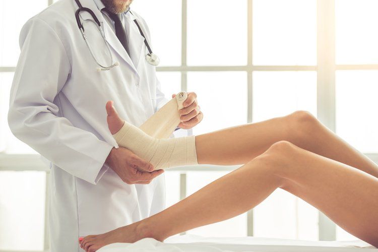 Doctor And Patient — Ankle Surgery in Salem, OR