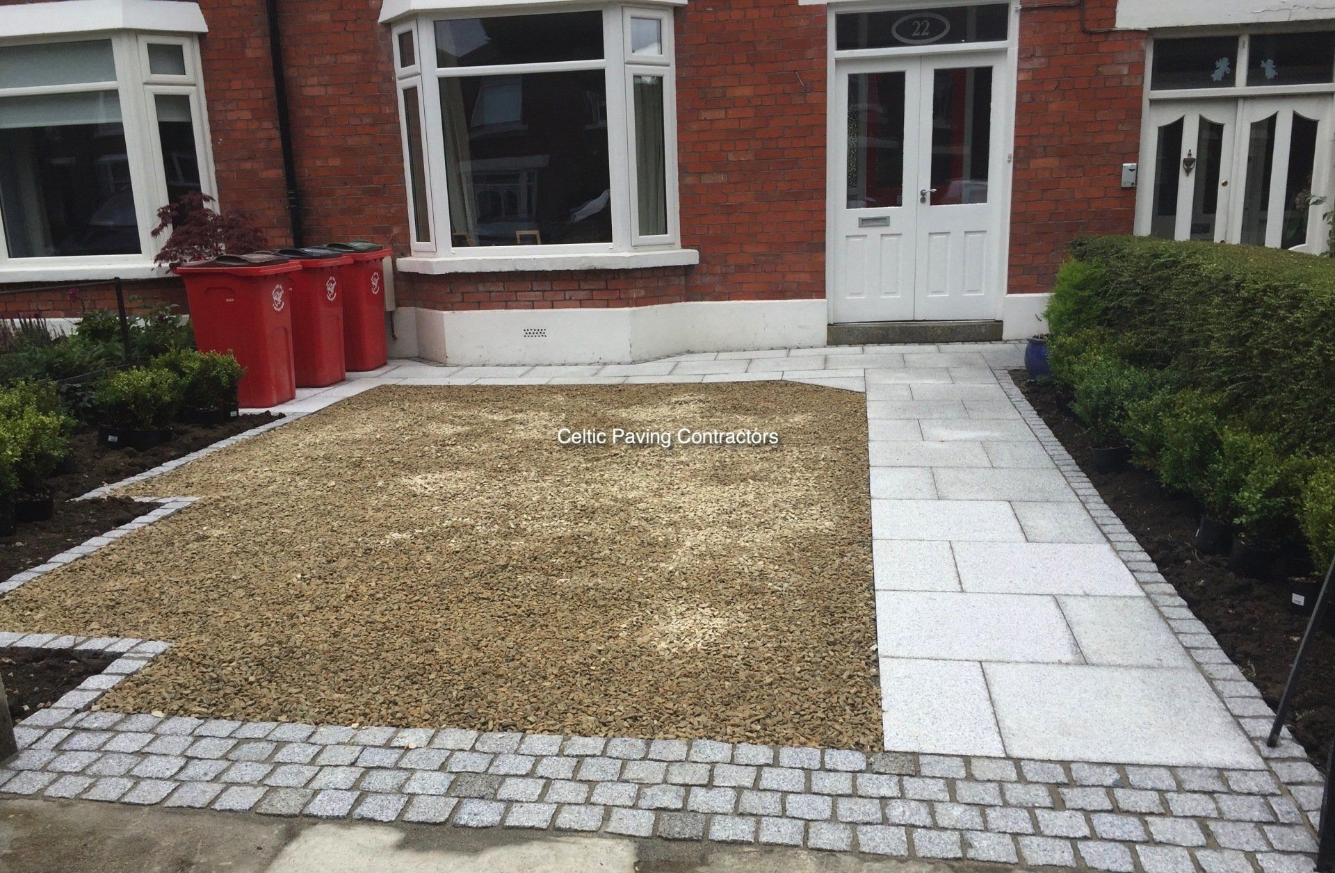 Gravel and Granite driveway
