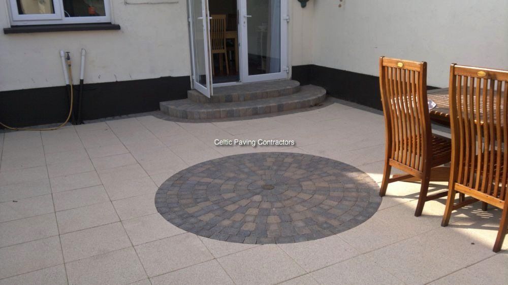 Patio in Mayfair flags