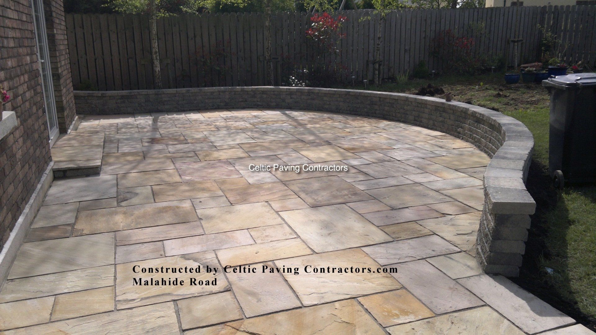 Sandstone patio