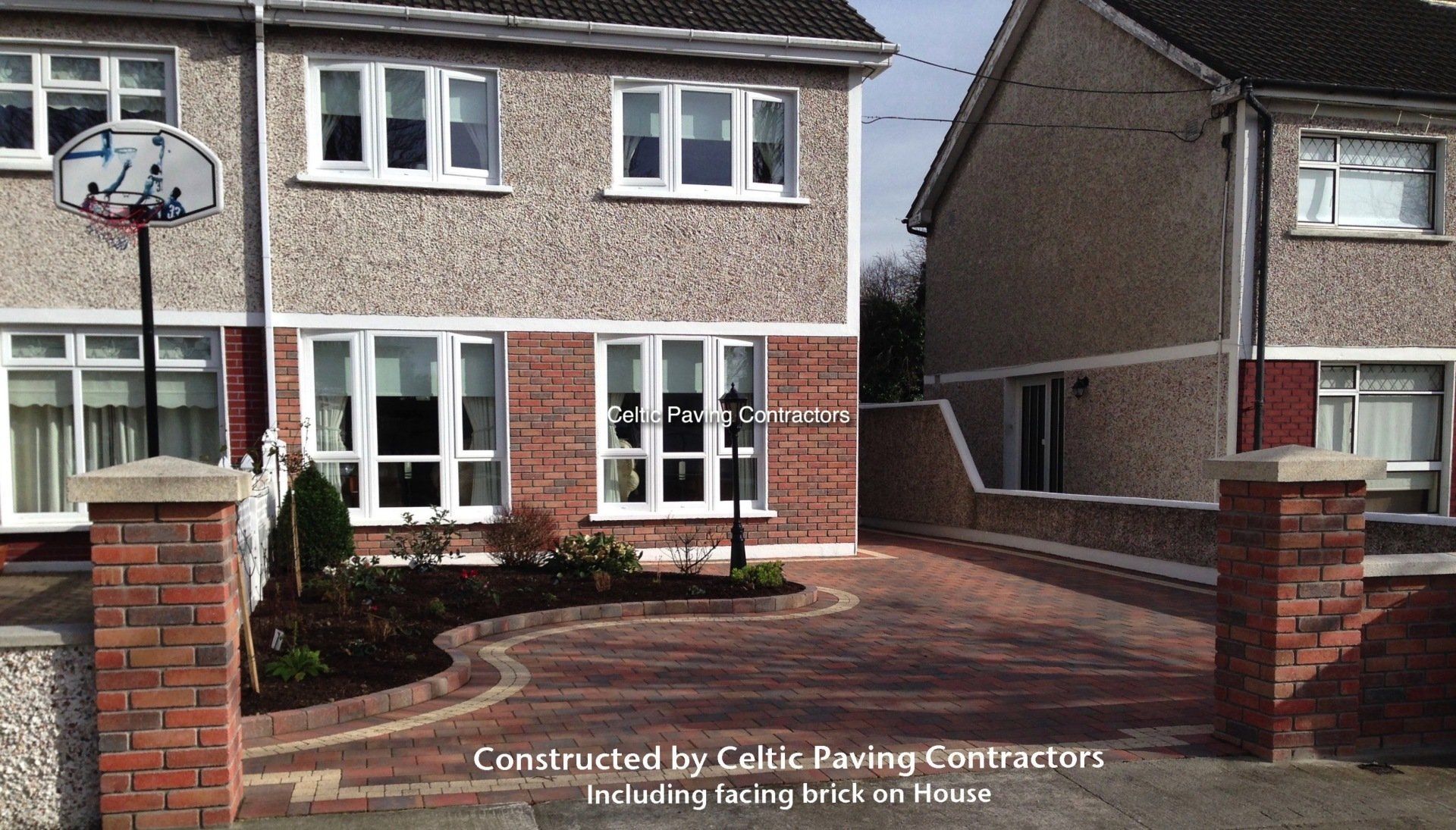 Block paved driveway using Shannon