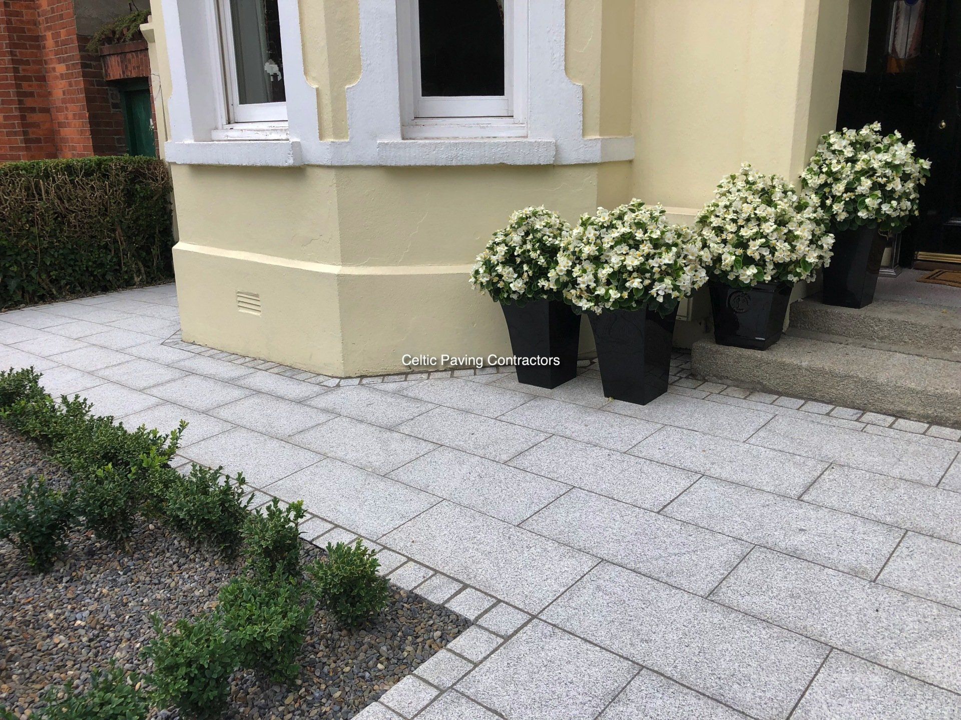 Granite paving