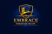Exit Partners LLC logo with blue shield icon and gold text, “Timeshare Cancellation” underneath